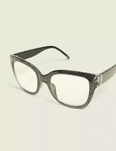 Glitter Square Reading Glasses