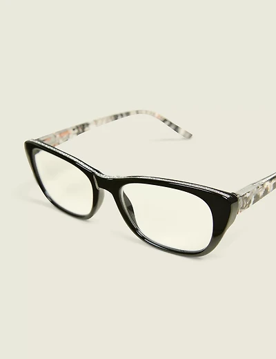 Glitter Accent Cateye Reading Glasses