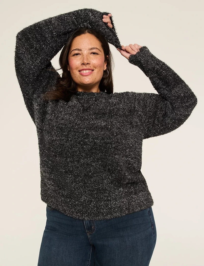 Crew-Neck Pullover Sweater