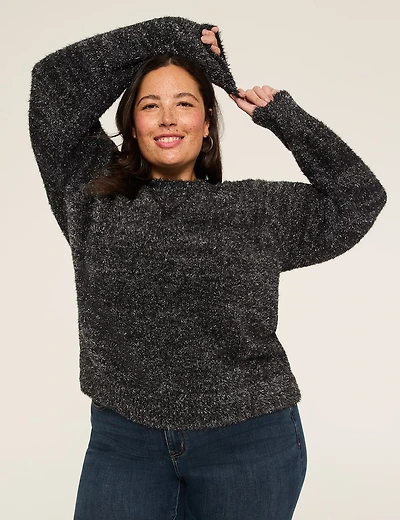 Crew-Neck Pullover Sweater