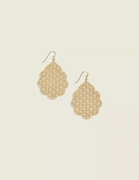 Goldtone Filigree Drop Earrings