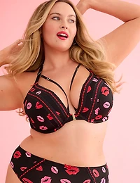 Ribbon Slot Boost Plunge Bra