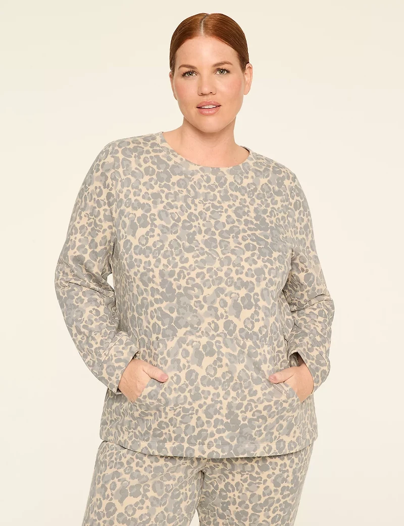 LIVI French Terry Crew-Neck Sweatshirt