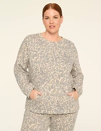 LIVI French Terry Crew-Neck Sweatshirt