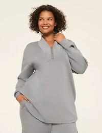 LIVI Journey V-Neck Half-Zip Sweatshirt