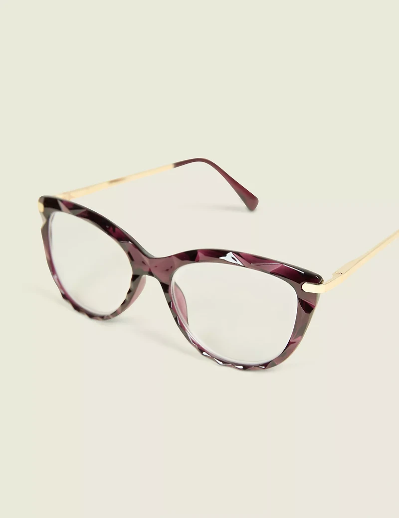 Wine Textured Cat Eye Reader