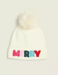 Merry Pom-Pom Beanie Hat