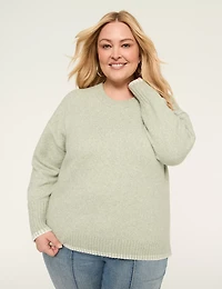 Long-Sleeve Crew-Neck Sweater