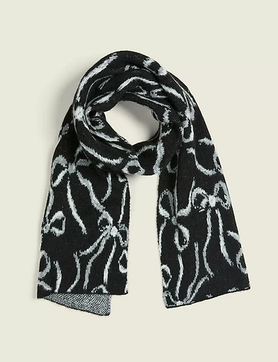 Bow-Print Scarf