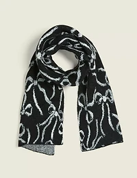 Bow-Print Scarf