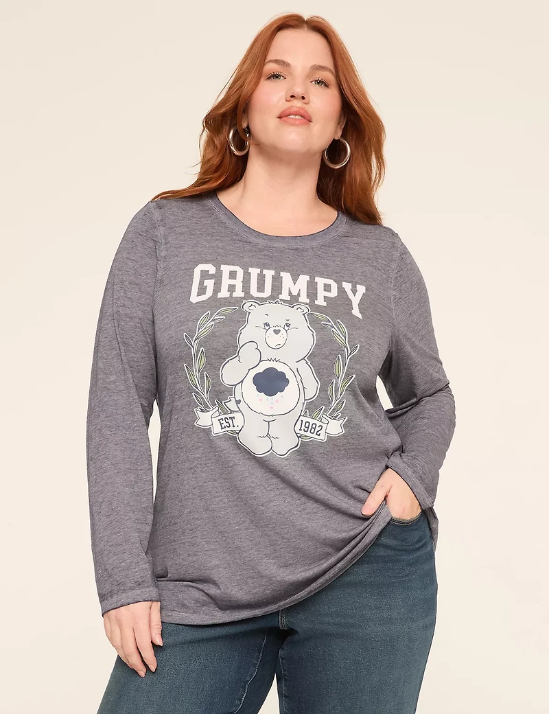 Care Bears Grumpy Long-Sleeve Graphic Tee