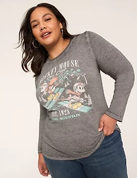 Mickey Mouse Ski Club Long-Sleeve Graphic Tee
