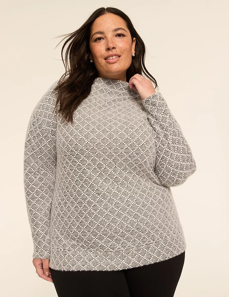 Mock-Boatneck Cozy Top