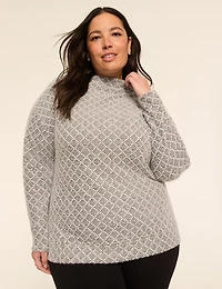 Mock-Boatneck Cozy Top