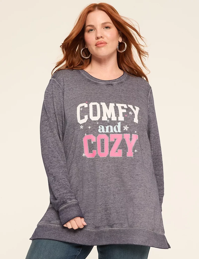 Comfy & Cozy Graphic Sweatshirt