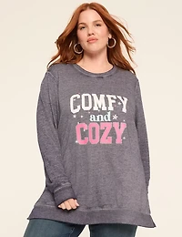 Comfy & Cozy Graphic Sweatshirt