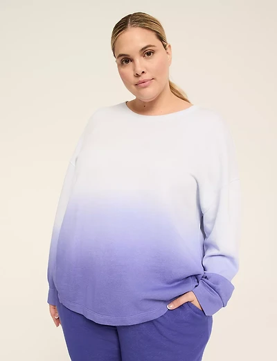 LIVI French Terry Ombre Crew-Neck Sweatshirt