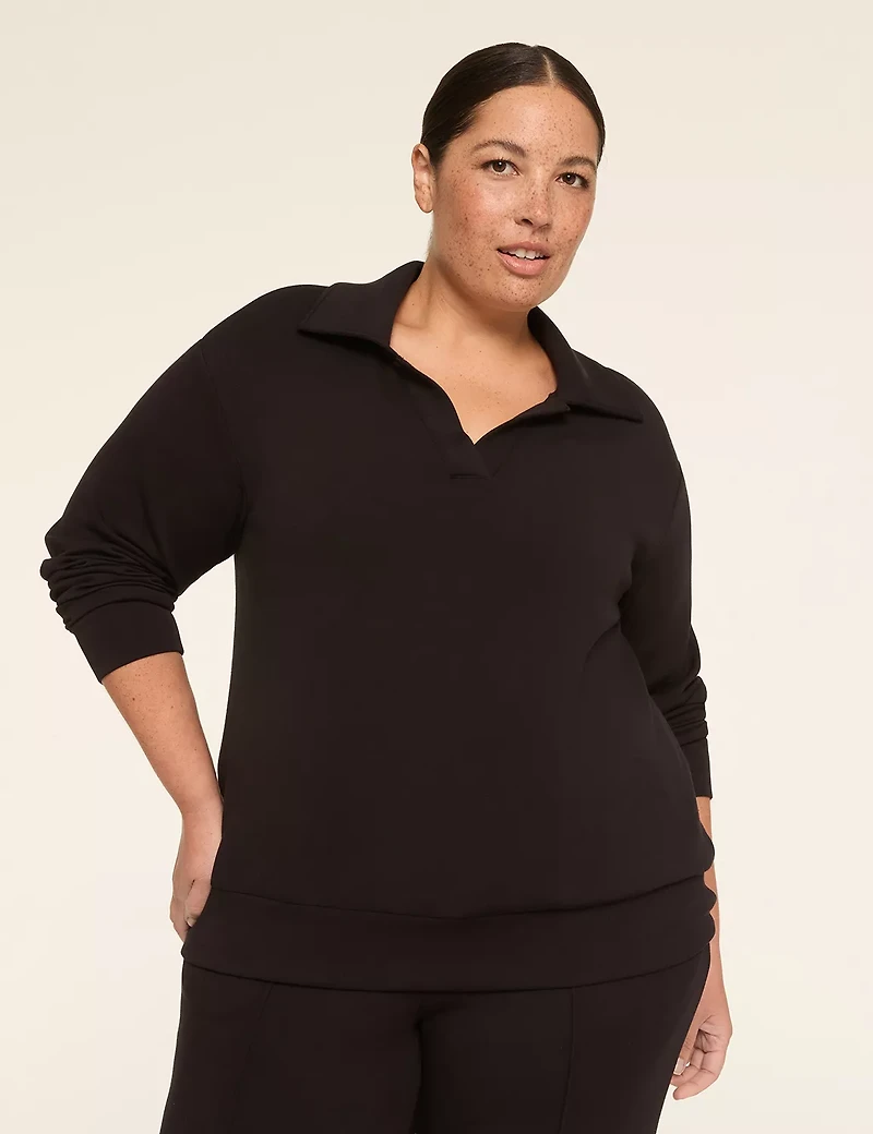 LIVI Journey Polo Notch-Neck Pullover