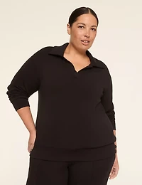 LIVI Journey Polo Notch-Neck Pullover