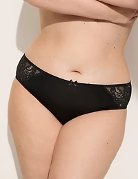 Heart-Detail Open-Back Cheeky Panty