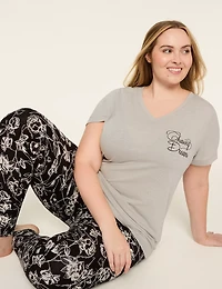 Comfy Cotton Short-Sleeve Tunic & Legging PJ Set