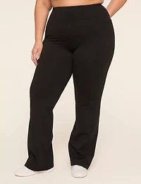 LIVI High-Rise Knit Fleece-Lined Bootcut Pant
