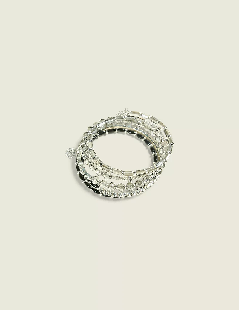 Grey & Black Slinky Bracelet