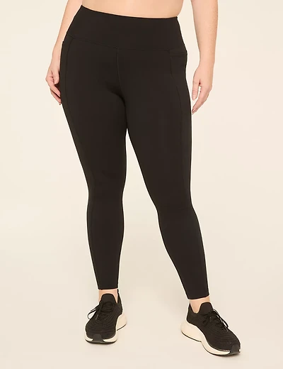 LIVI High-Rise Knit Fleece-Lined 7/8 Legging