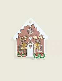 Gingerbread House 5-Pack Earrings