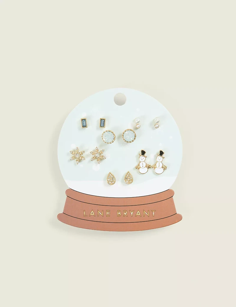 Snowglobe 6-Pack Earrings