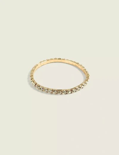 Goldtone Rhinestone Stretch Bracelet