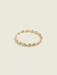 Mixed Texture Goldtone Stretch Bracelet