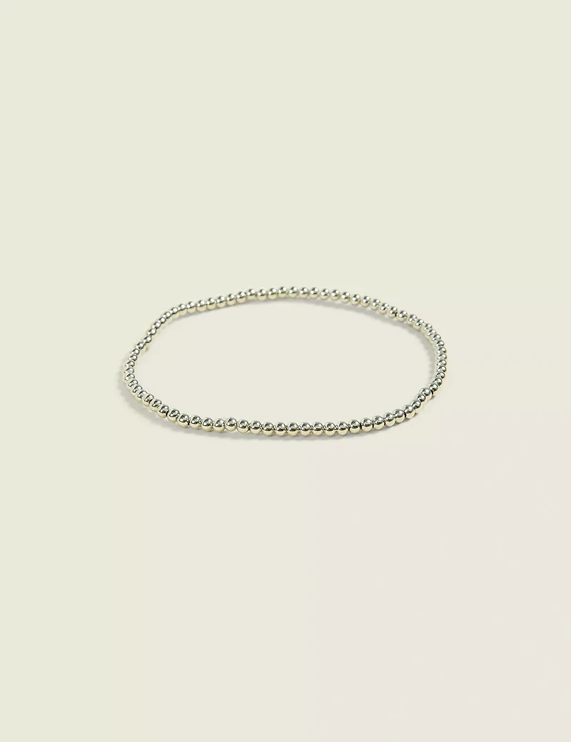 Silvertone Stretch Bracelet
