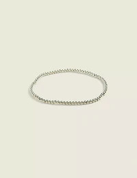 Silvertone Stretch Bracelet