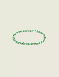 Green & Gold Stretch Bracelet