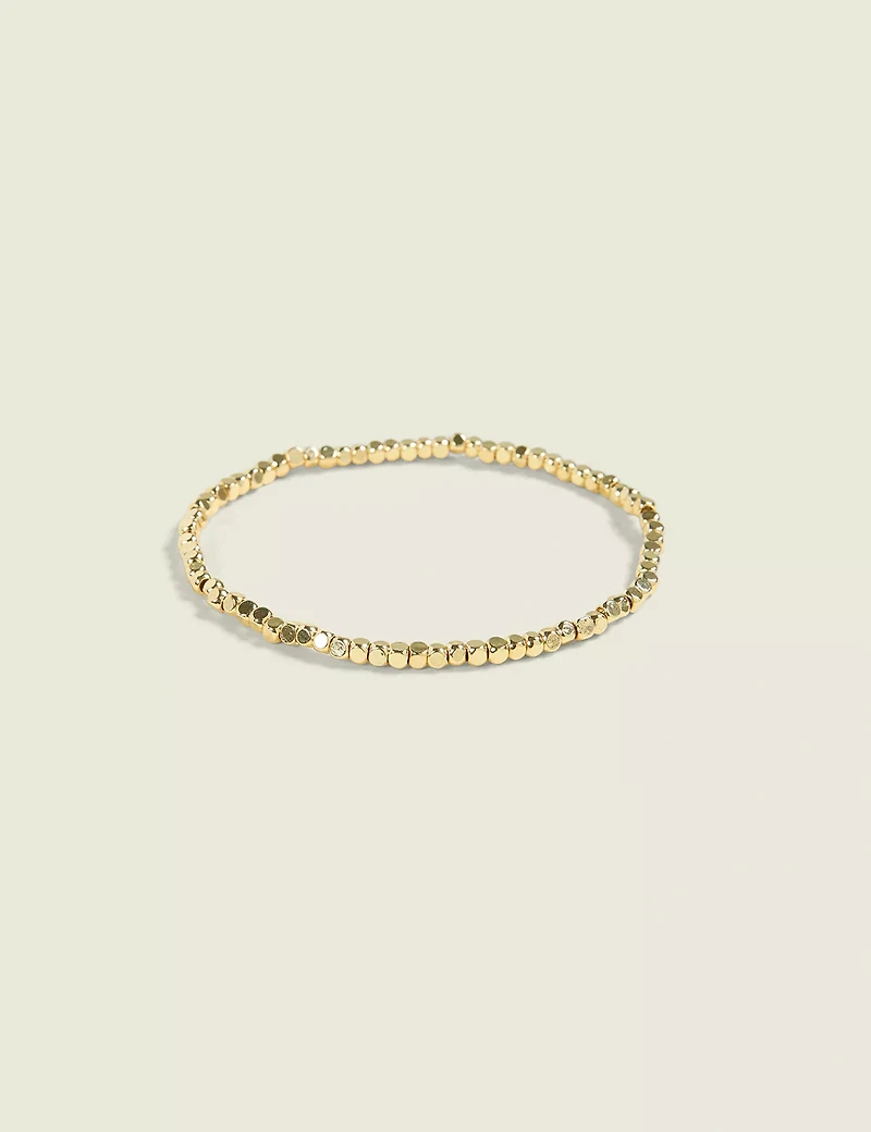 Goldtone Metal Stretch Bracelet