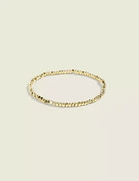 Goldtone Metal Stretch Bracelet