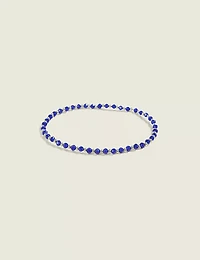 Blue & Silver Stretch Bracelet