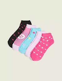 5-Pack Ankle Socks - Valentine Prints