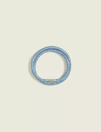 Blue Pave Wrap Bracelet