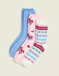 3-Pack Boot Socks - Holiday Whimsy