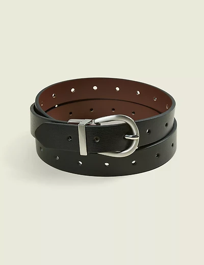 Reversible Oval Buckle Belt