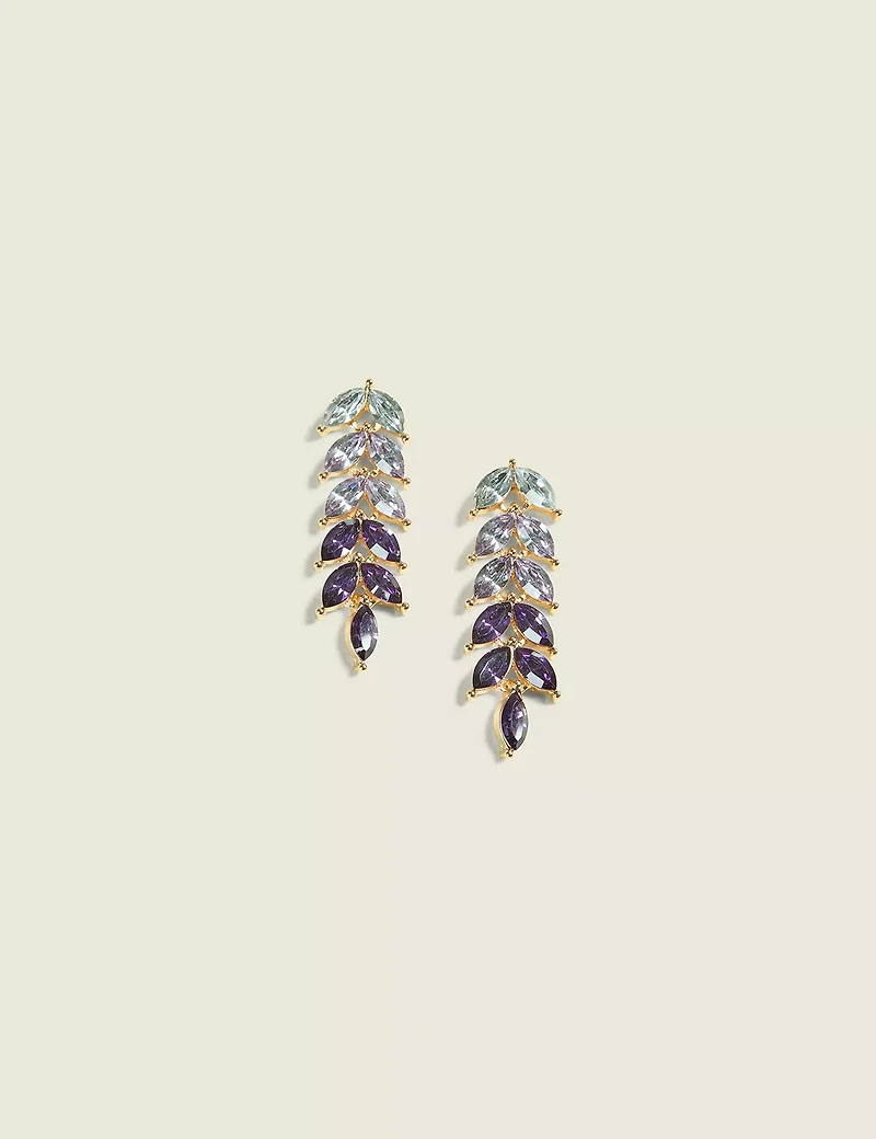 Purple Tones Drop Earring
