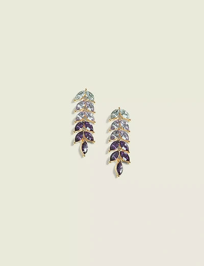 Purple Tones Drop Earring