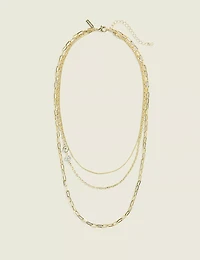Goldtone Multi-Row Necklace