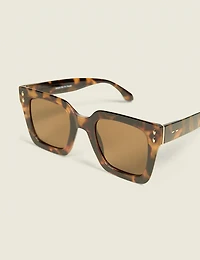 Tortoiseshell Square Sunglasses