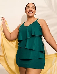 Shimmer 3 Tier Flounce No-Wire Tankini