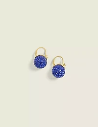 Blue Fireball Earrings