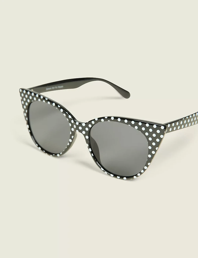 Black Polkadot Sunglasses