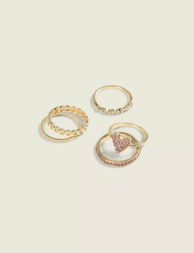 Pink Ring Stack